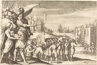 Assault on Two Fortresses by Jacques Callot