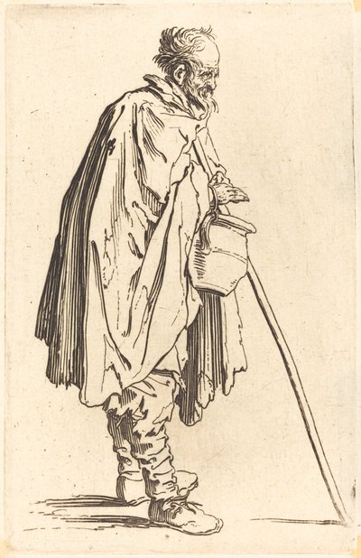 Beggar with Pot by Jacques Callot