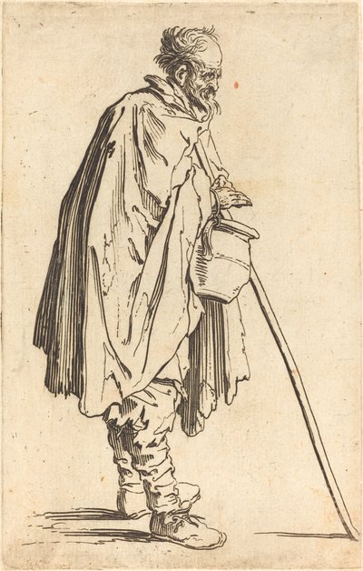 Beggar with Pot by Jacques Callot