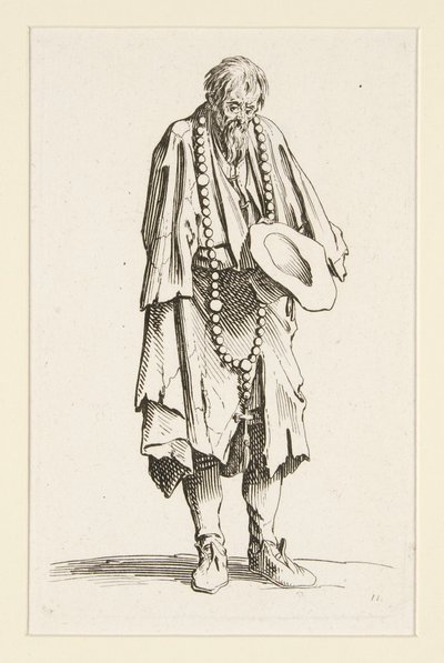 Beggar with a Rosary, from The Beggars by Jacques Callot