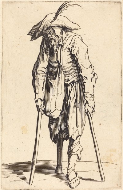 Beggar with Wooden Leg, c.1622 by Jacques Callot