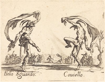 Bello Sguardo and Coviello by Jacques Callot