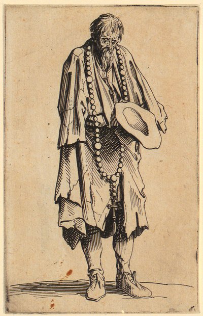 Beggar with Rosary, Plate 11 from the Series 