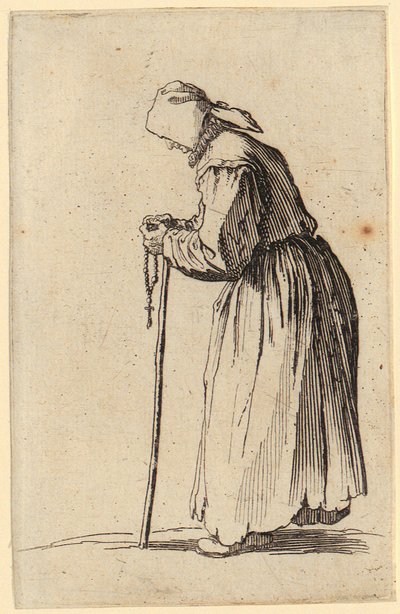 Beggar Woman with Rosary, Plate 7 from the Series 