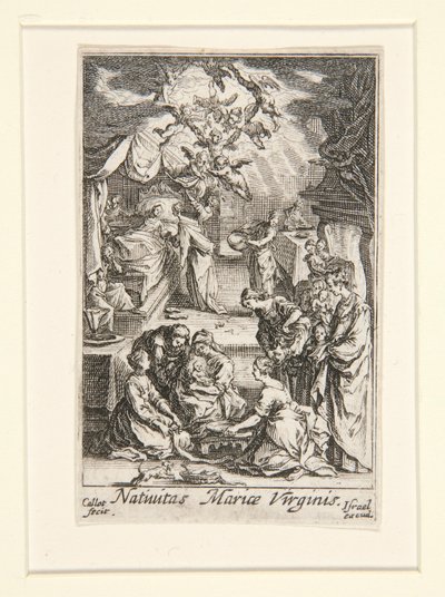 Birth of the Virgin, No. 2 from The Life of the Virgin by Jacques Callot