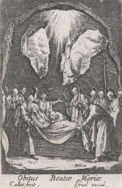 Burial of the Virgin, No. 12 from The Life of the Virgin by Jacques Callot