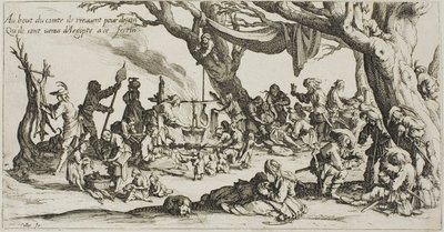 Camping Place of the Gypsies: The Preparation of the Feast by Jacques Callot