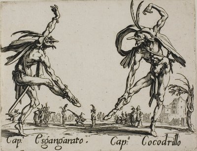 Captain Esgangarato - Captain Crocodile, plate 14 from Balli di Sfessania by Jacques Callot