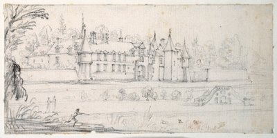 Chateau de Chantelou, in the valley of the Orge, between Linas and Chestres by Jacques Callot