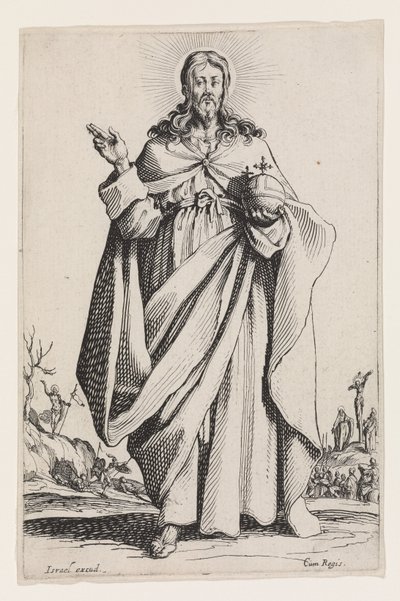Christ from The Large Apostles, 1631 by Jacques Callot