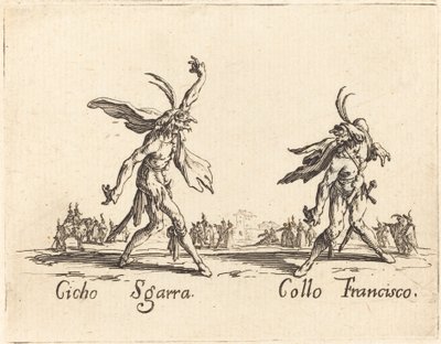 Cicho Sgarra and Collo Francisco by Jacques Callot