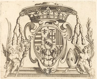 Coat of Arms of Nicolas Francis of Lorraine by Jacques Callot