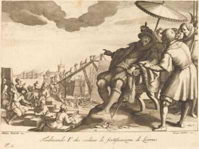 Construction and Fortification of the Port of Livorno by Jacques Callot
