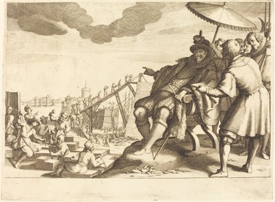 Construction and Fortification of the Port of Livorno by Jacques Callot