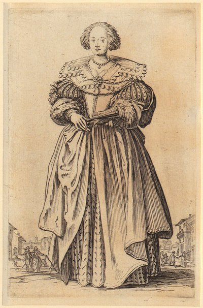 Lady with Fan, Plate 9 from the Series 