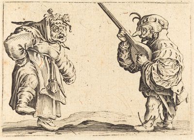 Dancers with Lute by Jacques Callot