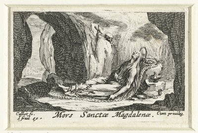 The Death of Mary Magdalene (The Penitent Saints) by Jacques Callot
