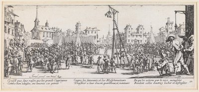 The Torture at the Gallows by Jacques Callot