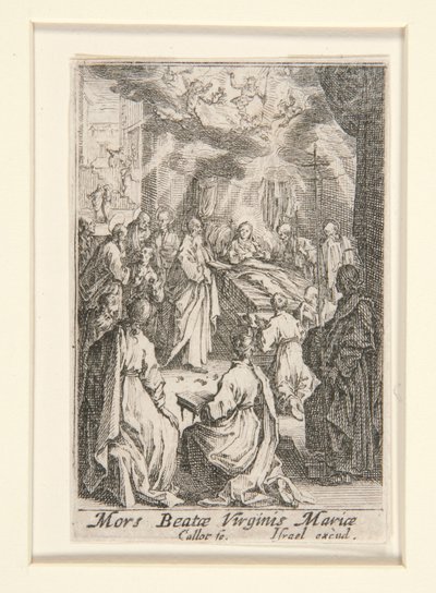 Death of the Virgin, No. 11 from The Life of the Virgin by Jacques Callot