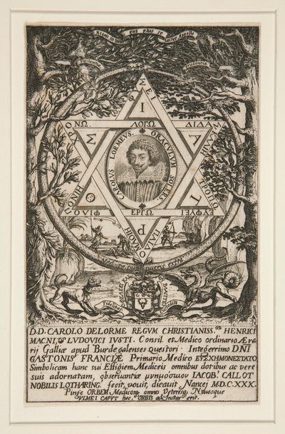 Portrait of Charles Delorme by Jacques Callot