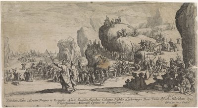 Crossing the Red Sea by Jacques Callot