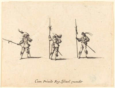 Drill with Halberds by Jacques Callot