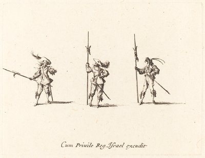 Drill with Halberds by Jacques Callot