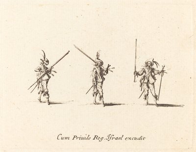 Drill with the Musket by Jacques Callot