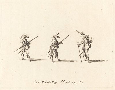 Drill with the Musket by Jacques Callot