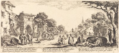 Dying Soldiers by the Roadside by Jacques Callot