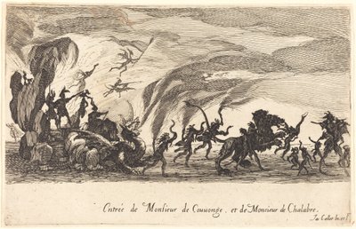 Entry of M. de Couvonge and M. de Chalabre by Jacques Callot
