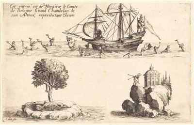 Entry of M. le Comte de Brionne, Grand Chamberlain of His Highness, Representing Jason by Jacques Callot