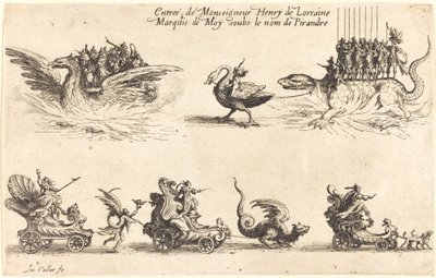 Entry of Monseigneur Henry de Lorraine, Marquis de Moy, under the Name of Pirandre by Jacques Callot