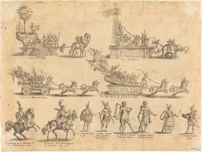 Floats and Participants by Jacques Callot