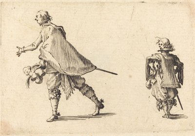 Gentleman and His Page by Jacques Callot
