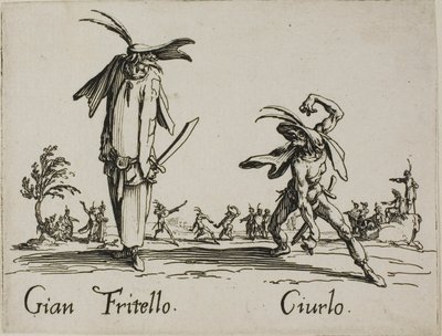 Gian Fritello - Ciurlo, plate 7 from Balli di Sfessania by Jacques Callot