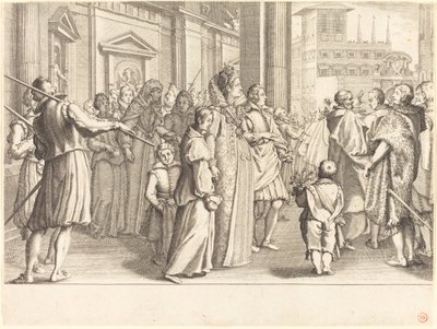 Grand Duchess at the Procession of the Young Girls by Jacques Callot