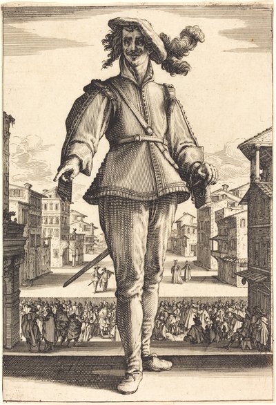 The Captain, or The Lover by Jacques Callot