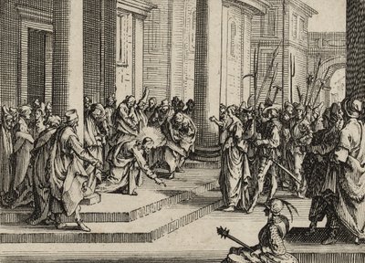 Jesus and the Adulteress, 1635 by Jacques Callot
