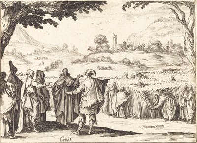 Jesus with the Pharisees by Jacques Callot