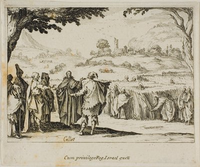 Jesus with the Pharisees, from The New Testament by Jacques Callot