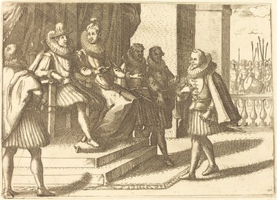 King and Queen in Consultation about the Turks by Jacques Callot