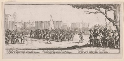 Enrolling the Troops, Illustration from The Large Miseries of War by Jacques Callot