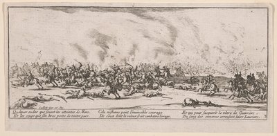 The Battle, illustration from The Large Miseries of War by Jacques Callot