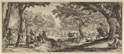 The Great Hunt (The Stag Hunt) by Jacques Callot