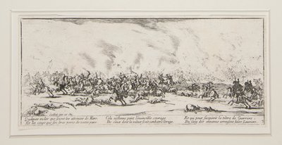 The Battle, plate 3 from the series The Great Miseries of War by Jacques Callot