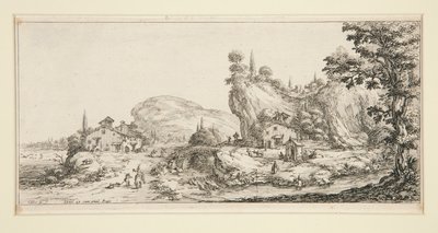 Landscape #6 from Landscapes for Giovanni de Medici by Jacques Callot