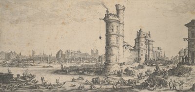 Le Pont Neuf, Paris by Jacques Callot