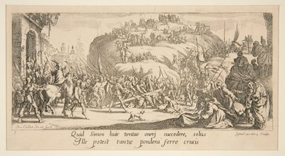 The Carrying of the Cross, from The Great Passion by Jacques Callot