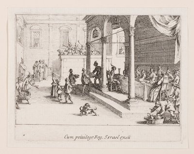 The Banquet, from the series La vie de l by Jacques Callot
